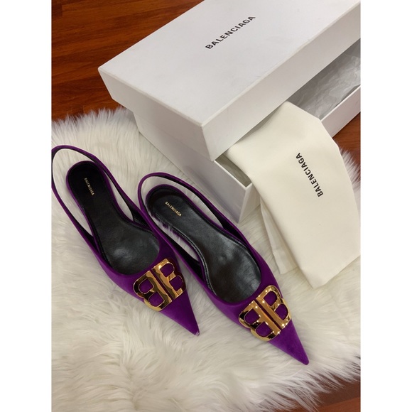 balenciaga slingback flats